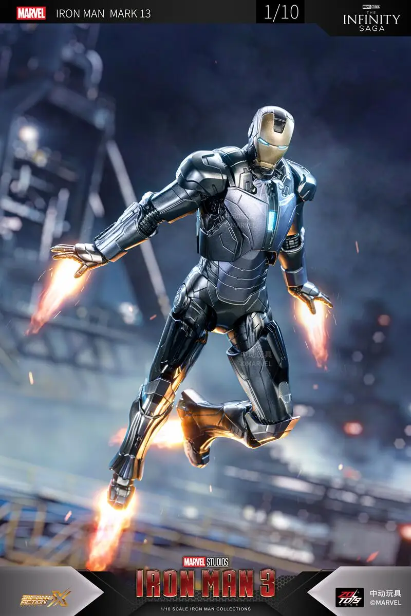 ZD Toys The Avengers Iron Man 1/10 18CM Mark-8 Mark-13 Mark-20 Mark-29 Mark31 Mark32 Mark34 Action Figures Model collection Toy - Image 6