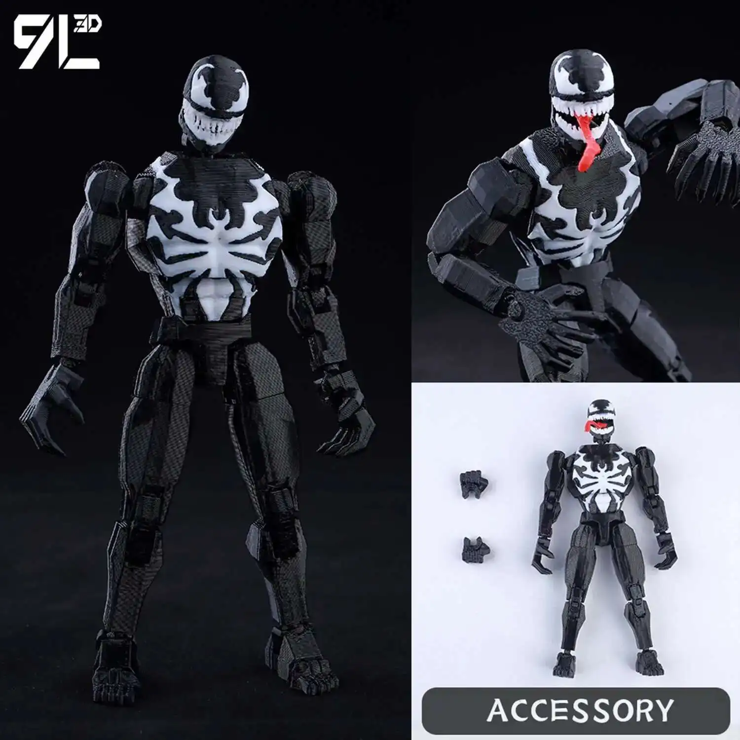 9L3D Printed Deadpool Wolverine Batman Spider-Man Venom Action Figures Dummy13 Lucky13 T13 Anime Model Toys Collectors Gifts - Image 25