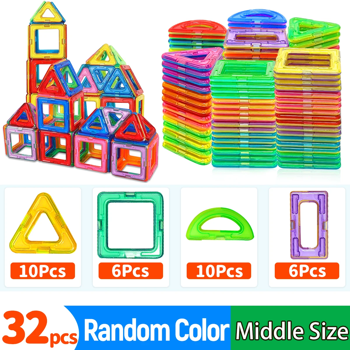 Magnetic Building Blocks Construction Sets Toy For Kids DIY Toys STEM Learning Educational Magnet Toys Birthday Gift - Image 11