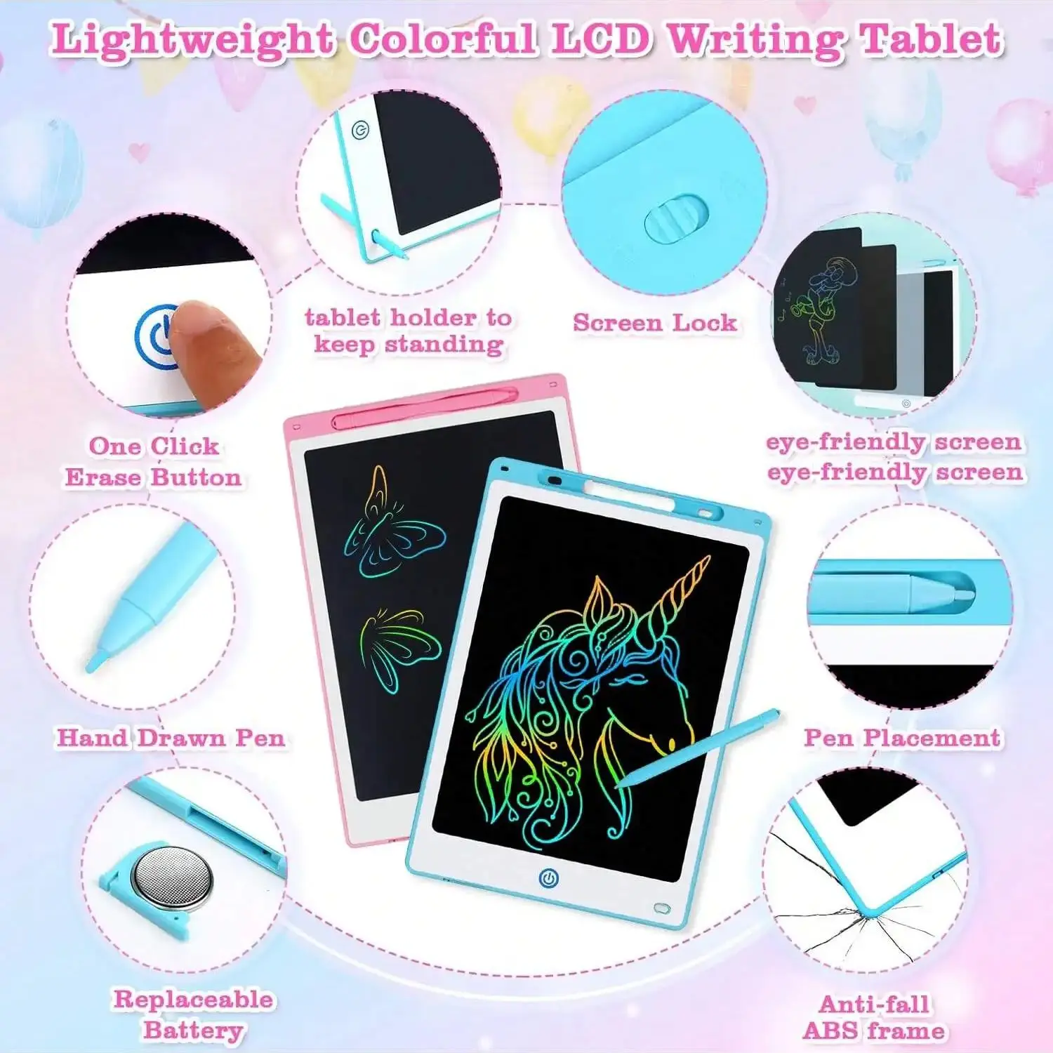 Kids LCD Drawing Tablet – Screen-Free Doodle Pad - Image 6