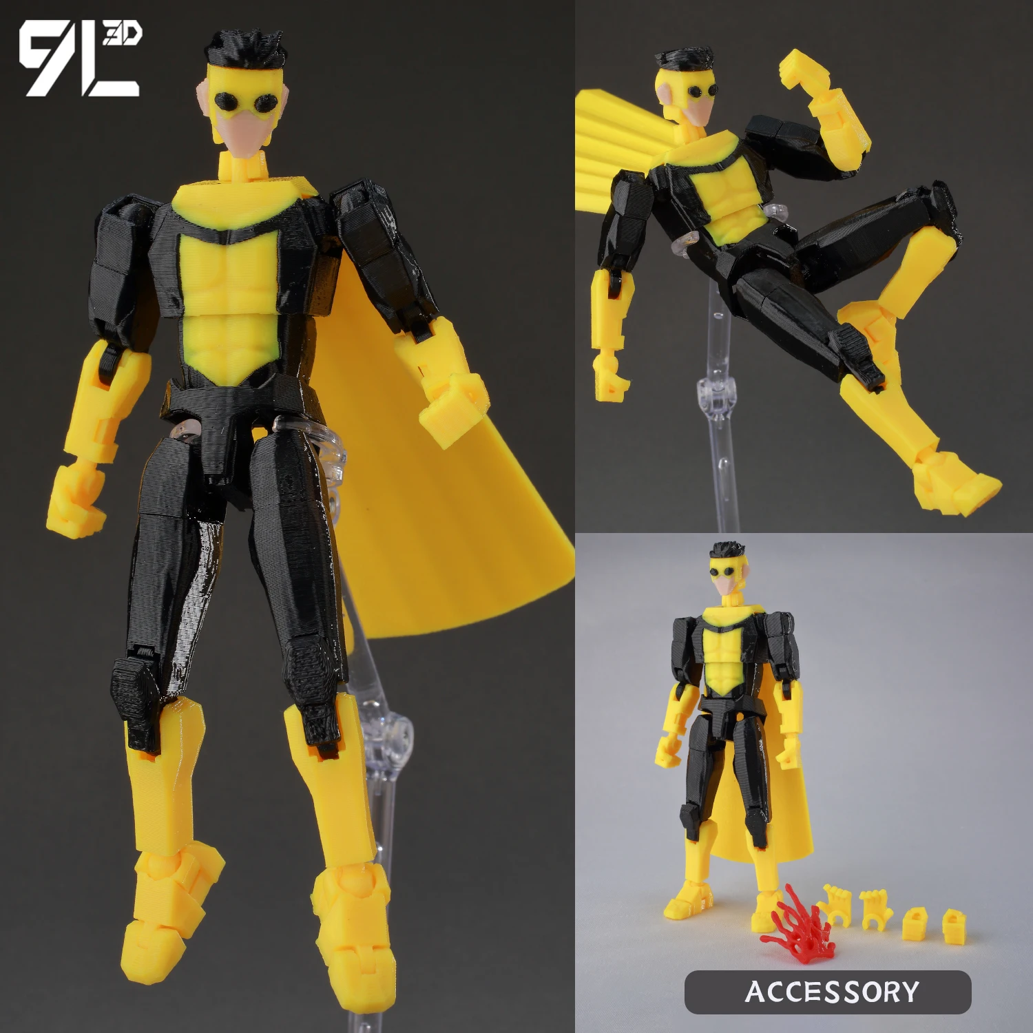 9L3D Printed Deadpool Wolverine Batman Spider-Man Venom Action Figures Dummy13 Lucky13 T13 Anime Model Toys Collectors Gifts - Image 14