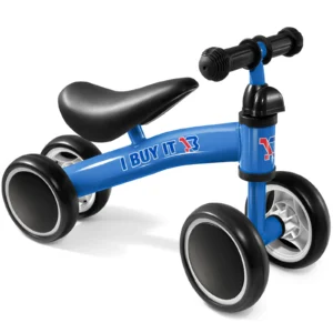 Baby Balance Bike 1 Year Old, No Pedal Toddler Bike, 4 Wheels Lightweight Ride on Toys for Kids, Baby First Birthday Gifts, Training Bicycle for Boys and Girls