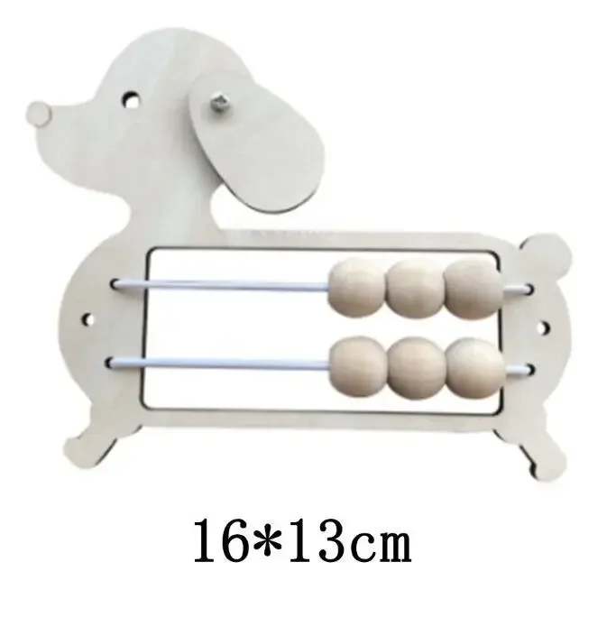 DIY Montessori Busy Board Wooden Toy Accessory animal Hourglas Alarm Clock Mirror Educational Unlock Sensory Toy Educational Toy - Image 23