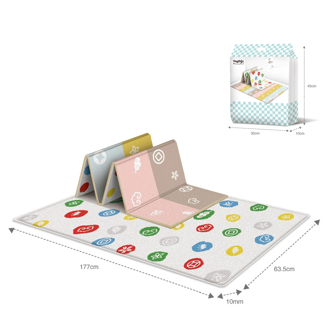 177*64cm Baby Play Mat Foldable Waterproof Children Carpet Double-Sided Pattern Educational Outdoor Camping Mat Easy to Carry - Image 7