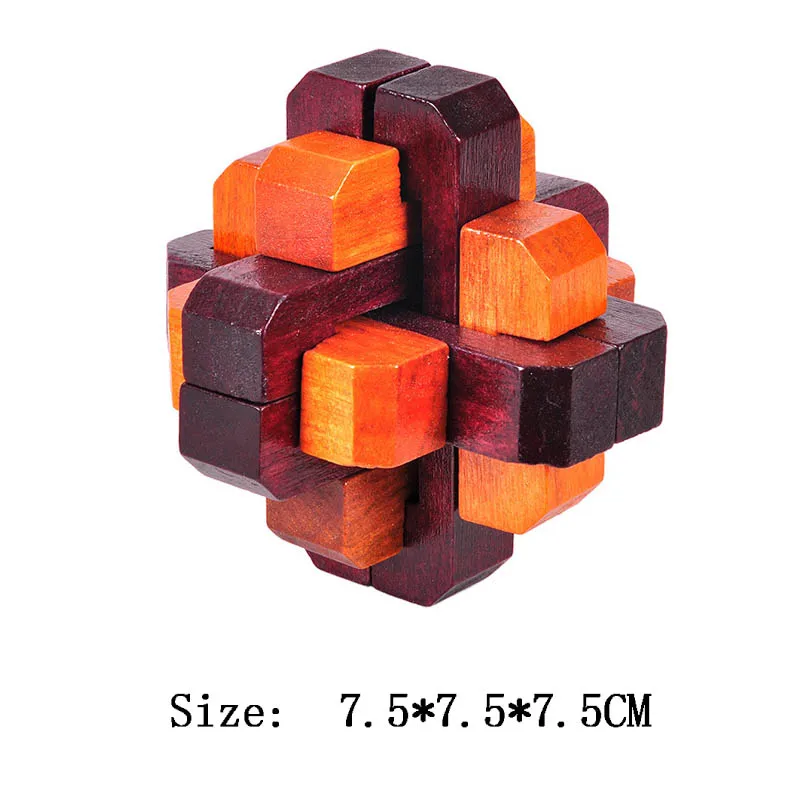 Lu Ban Puzzle Wooden Brain Toys IQ Games Children And Adults Casse Tete Rompecabezas 3D De Madera Juegos De Inteligencia - Image 32