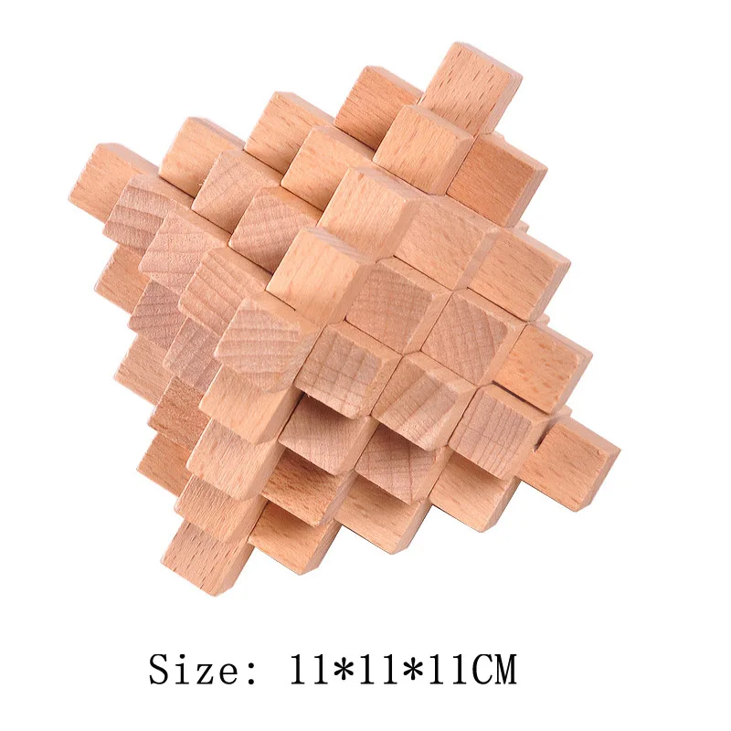 Lu Ban Puzzle Wooden Brain Toys IQ Games Children And Adults Casse Tete Rompecabezas 3D De Madera Juegos De Inteligencia - Image 27
