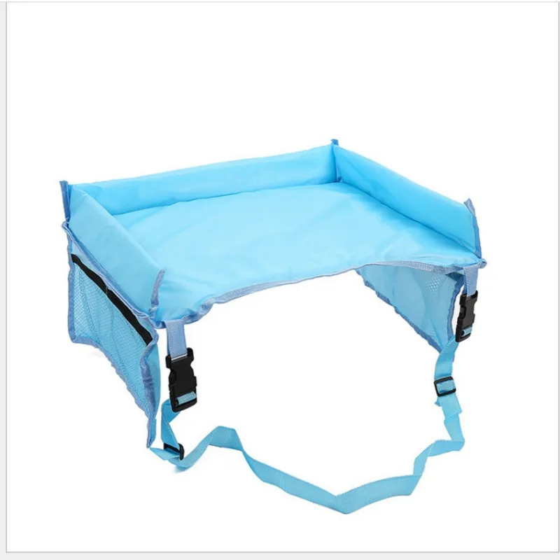 Car Seat Travel Tray for Kids with Safety Straps Backseat Organizer Table for Eating Drawing Playing Car Accessories - Image 4