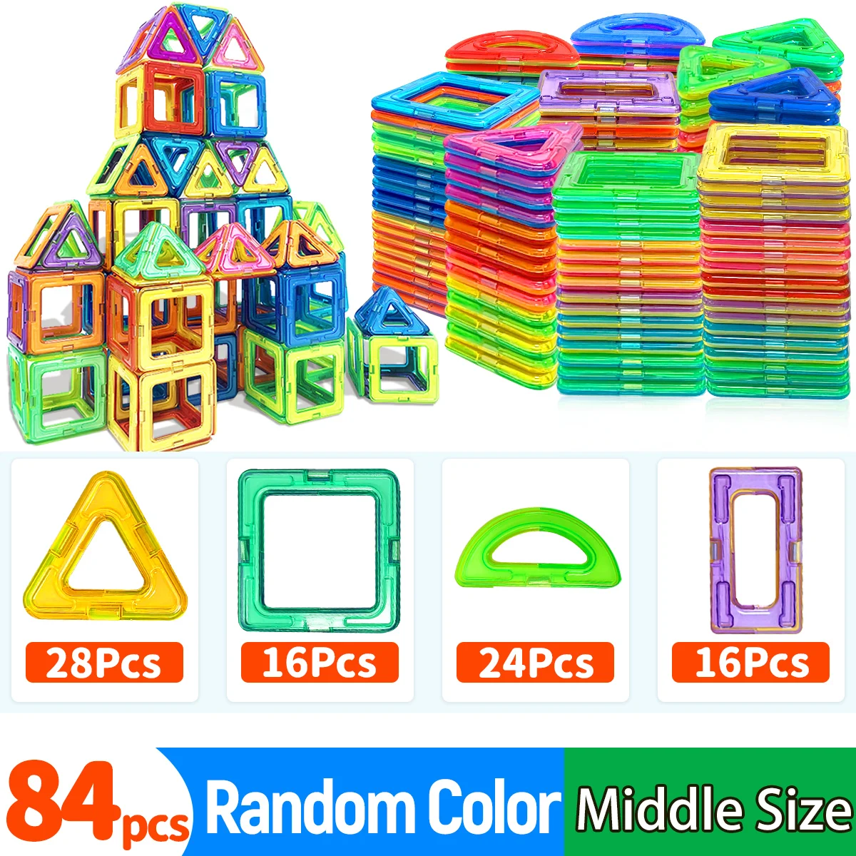 Magnetic Building Blocks Construction Sets Toy For Kids DIY Toys STEM Learning Educational Magnet Toys Birthday Gift - Image 9