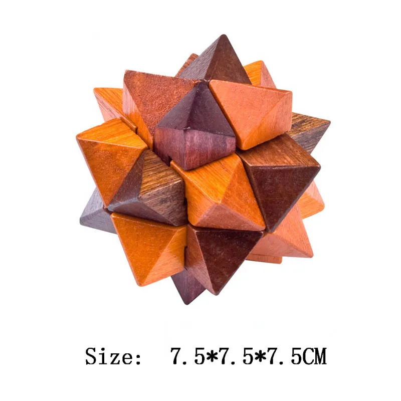 Lu Ban Puzzle Wooden Brain Toys IQ Games Children And Adults Casse Tete Rompecabezas 3D De Madera Juegos De Inteligencia - Image 25