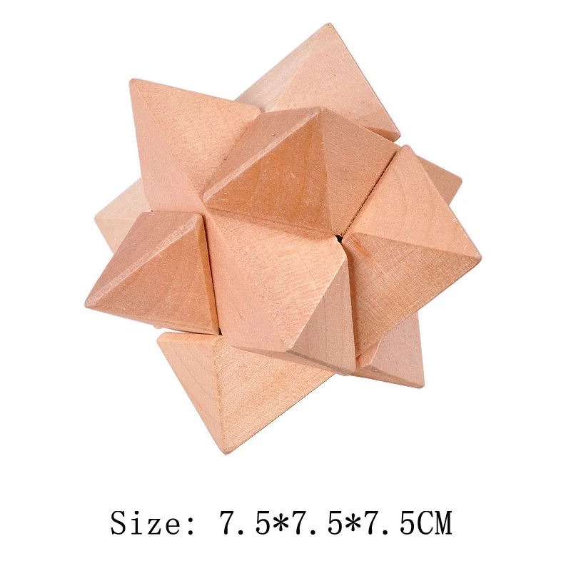 Lu Ban Puzzle Wooden Brain Toys IQ Games Children And Adults Casse Tete Rompecabezas 3D De Madera Juegos De Inteligencia - Image 26