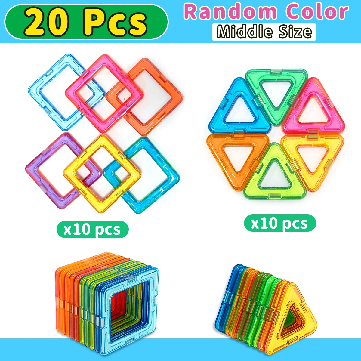 Magnetic Building Blocks Construction Sets Toy For Kids DIY Toys STEM Learning Educational Magnet Toys Birthday Gift - Image 14