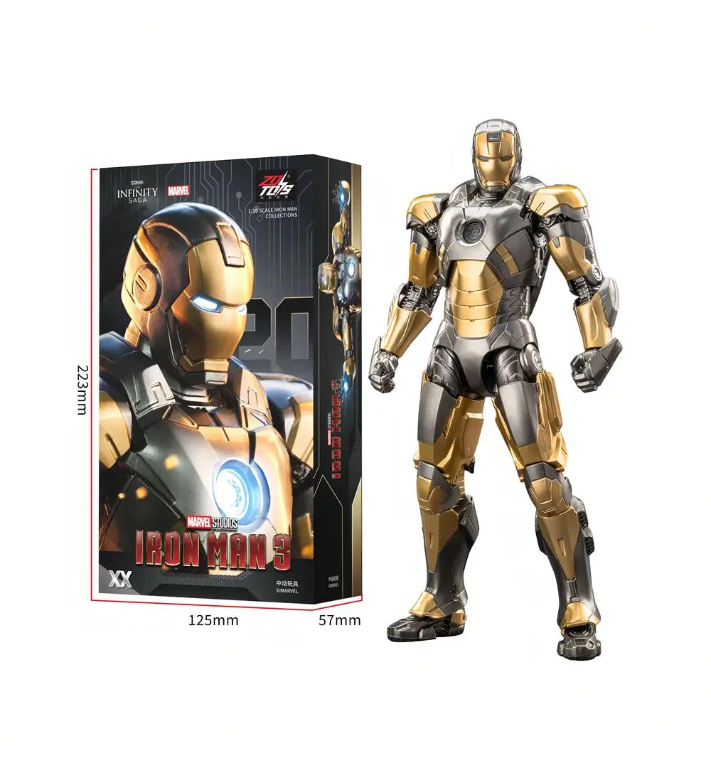 ZD Toys The Avengers Iron Man 1/10 18CM Mark-8 Mark-13 Mark-20 Mark-29 Mark31 Mark32 Mark34 Action Figures Model collection Toy - Image 13