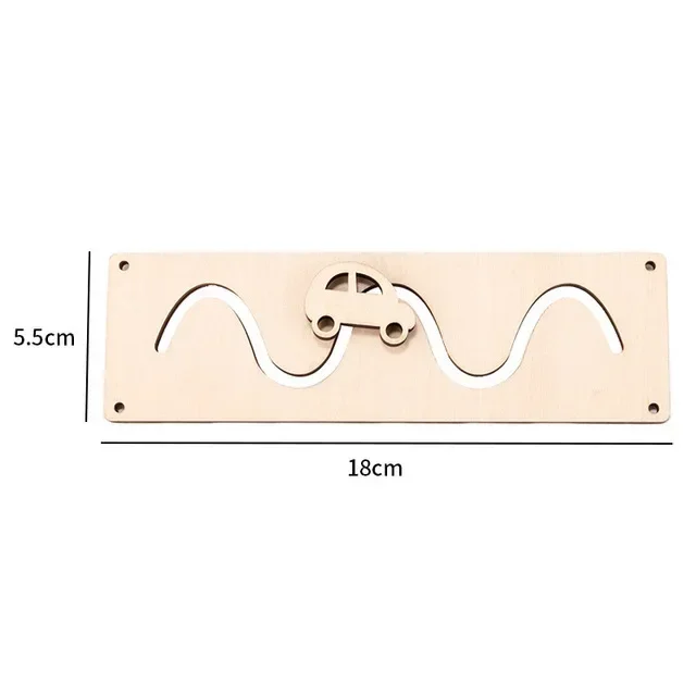 DIY Montessori Busy Board Wooden Toy Accessory animal Hourglas Alarm Clock Mirror Educational Unlock Sensory Toy Educational Toy - Image 34