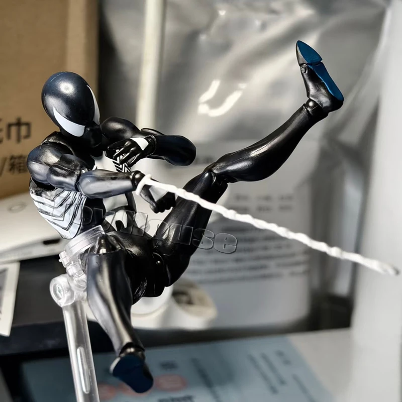 Genuine Ct Toys Anime The Amazing Spiderman Mafex 147 S.h.figuarts Spider Man Venom Symbiotic Action Figure 6" Model Toy Gift - Image 5