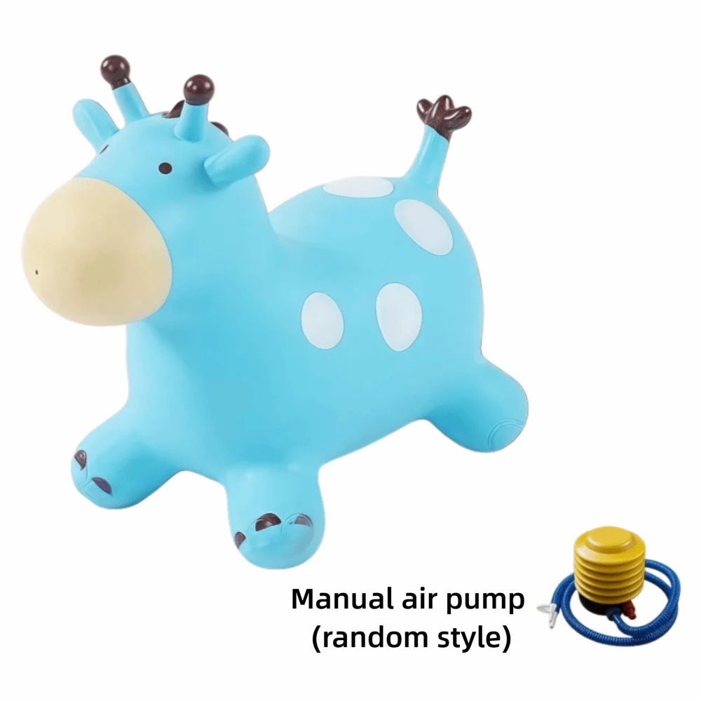 Inflatable Giraffe Bouncy Horse Thickened Rubber Animals Jumping Toys Sturdy Anti-fall Ride-on Toy Horse - Image 9