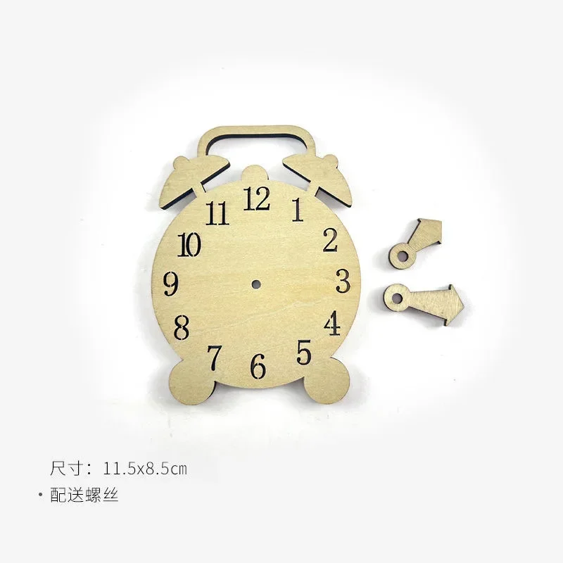 DIY Montessori Busy Board Wooden Toy Accessory animal Hourglas Alarm Clock Mirror Educational Unlock Sensory Toy Educational Toy - Image 3