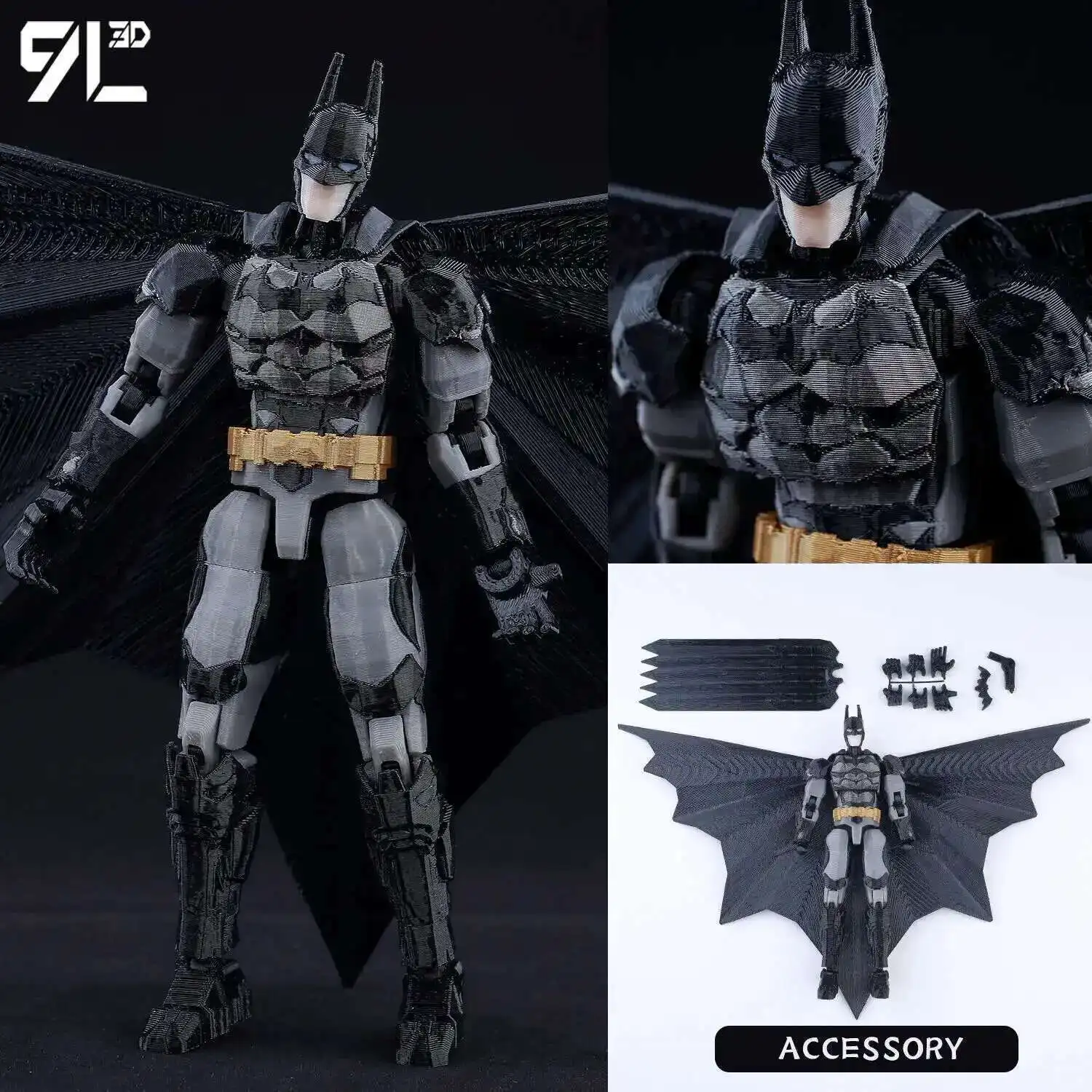9L3D Printed Deadpool Wolverine Batman Spider-Man Venom Action Figures Dummy13 Lucky13 T13 Anime Model Toys Collectors Gifts - Image 22