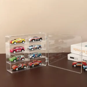 Transparent Dustproof Model Car Display Storage Box, Single Toy Car Display Stand