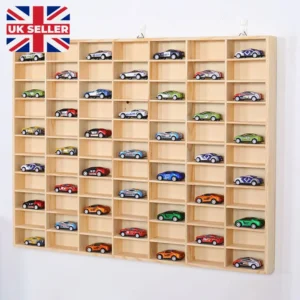 FOR Hot Wheels Diecast Car Matchbox 1/64 Display Wooden Unit Shelf Toy Storage