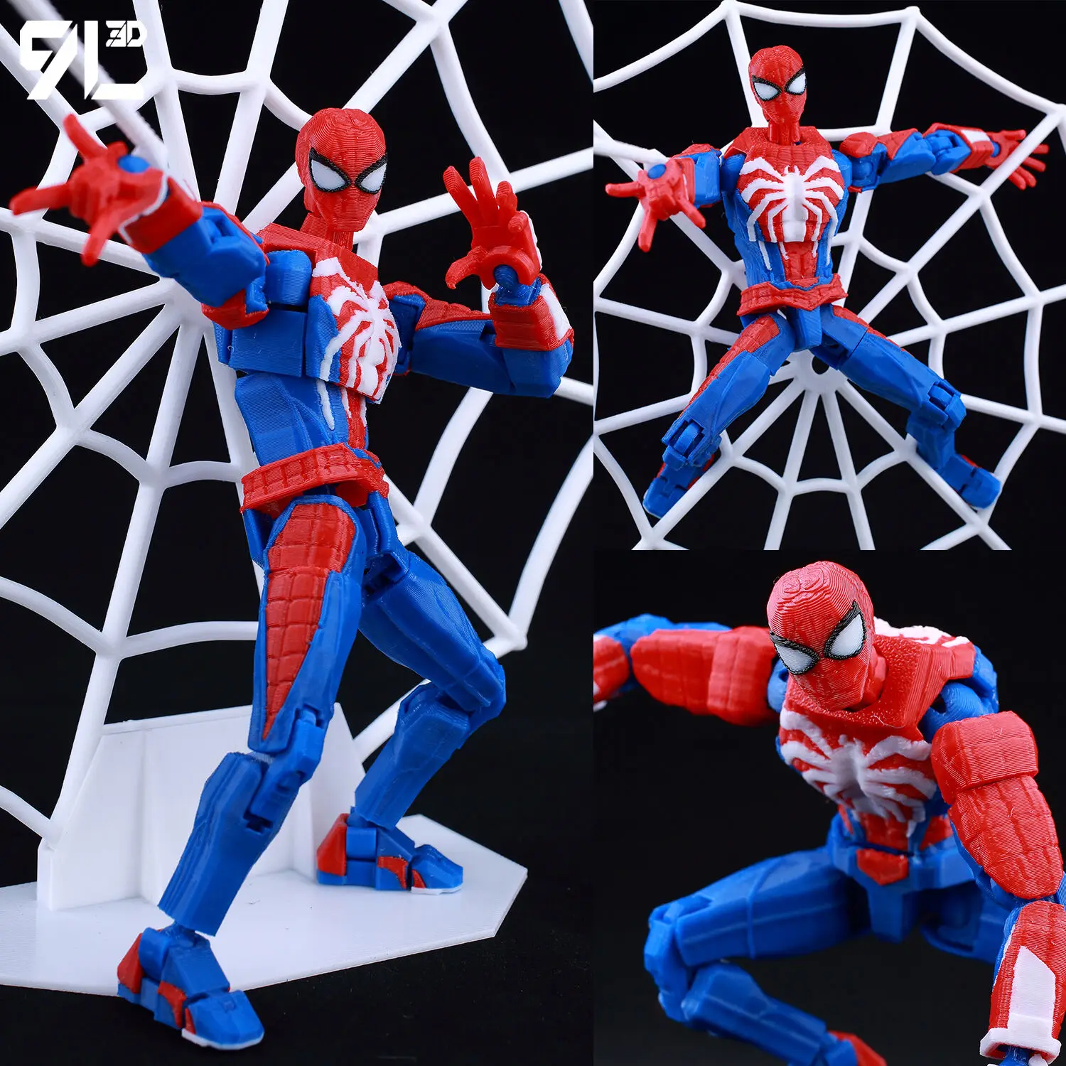 9L3D Printed Deadpool Wolverine Batman Spider-Man Venom Action Figures Dummy13 Lucky13 T13 Anime Model Toys Collectors Gifts - Image 6