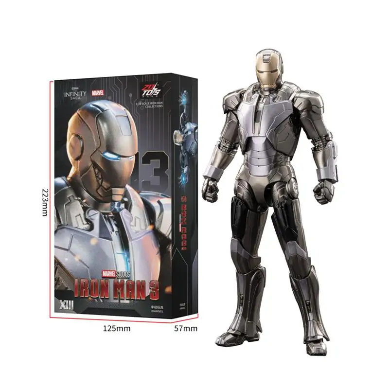 ZD Toys The Avengers Iron Man 1/10 18CM Mark-8 Mark-13 Mark-20 Mark-29 Mark31 Mark32 Mark34 Action Figures Model collection Toy - Image 9