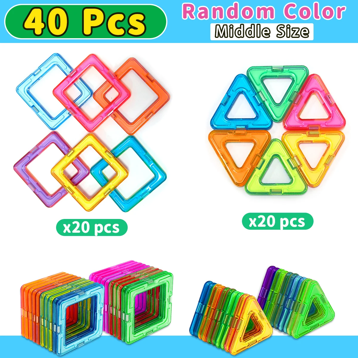Magnetic Building Blocks Construction Sets Toy For Kids DIY Toys STEM Learning Educational Magnet Toys Birthday Gift - Image 13