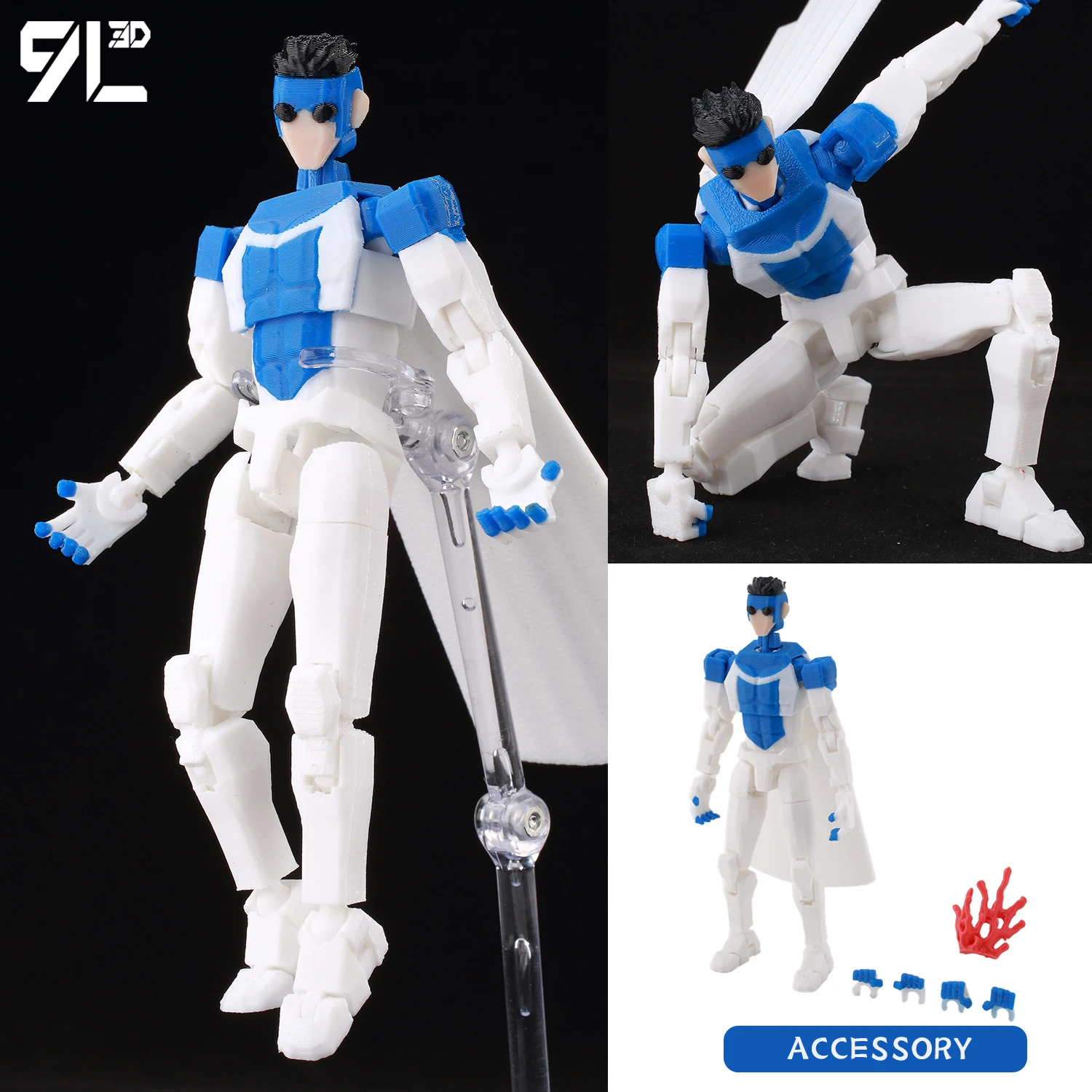 9L3D Printed Deadpool Wolverine Batman Spider-Man Venom Action Figures Dummy13 Lucky13 T13 Anime Model Toys Collectors Gifts - Image 19
