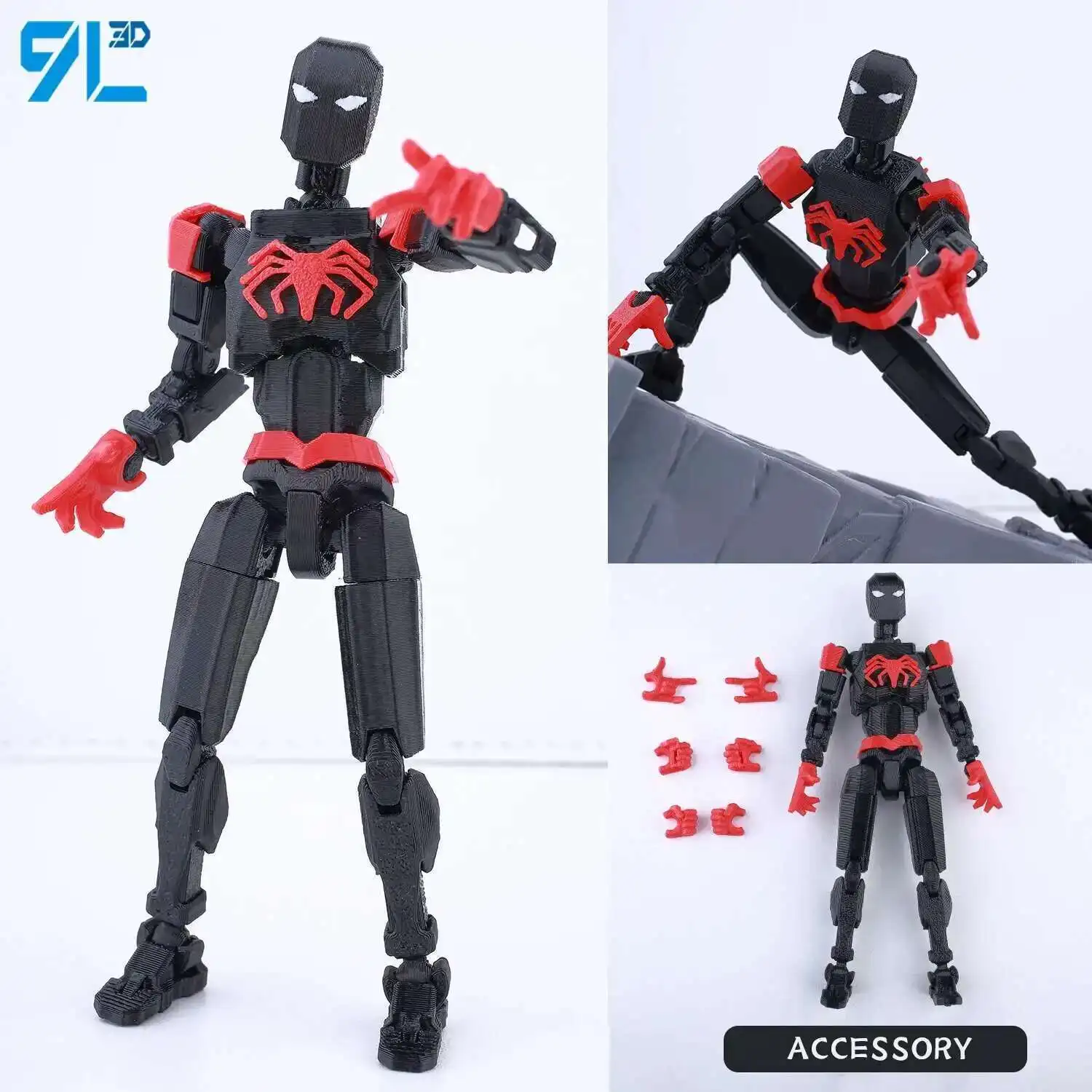 9L3D Printed Deadpool Wolverine Batman Spider-Man Venom Action Figures Dummy13 Lucky13 T13 Anime Model Toys Collectors Gifts - Image 7