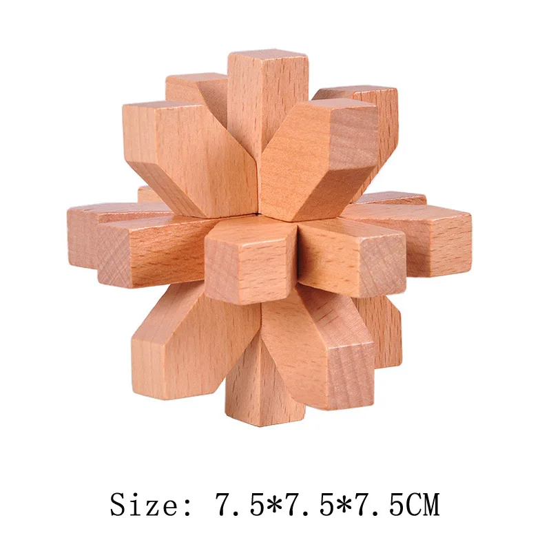 Lu Ban Puzzle Wooden Brain Toys IQ Games Children And Adults Casse Tete Rompecabezas 3D De Madera Juegos De Inteligencia - Image 11