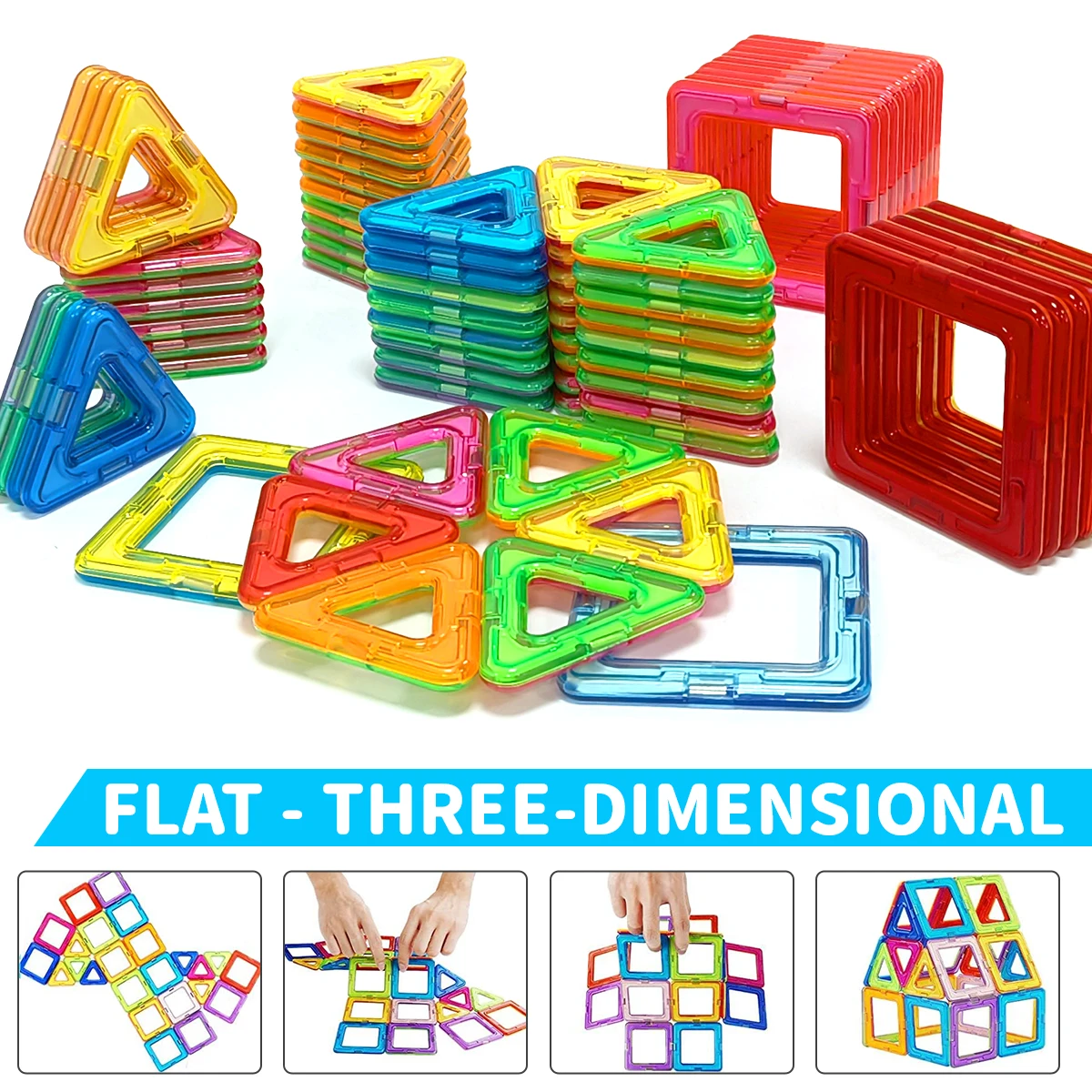 Magnetic Building Blocks Construction Sets Toy For Kids DIY Toys STEM Learning Educational Magnet Toys Birthday Gift - Image 6