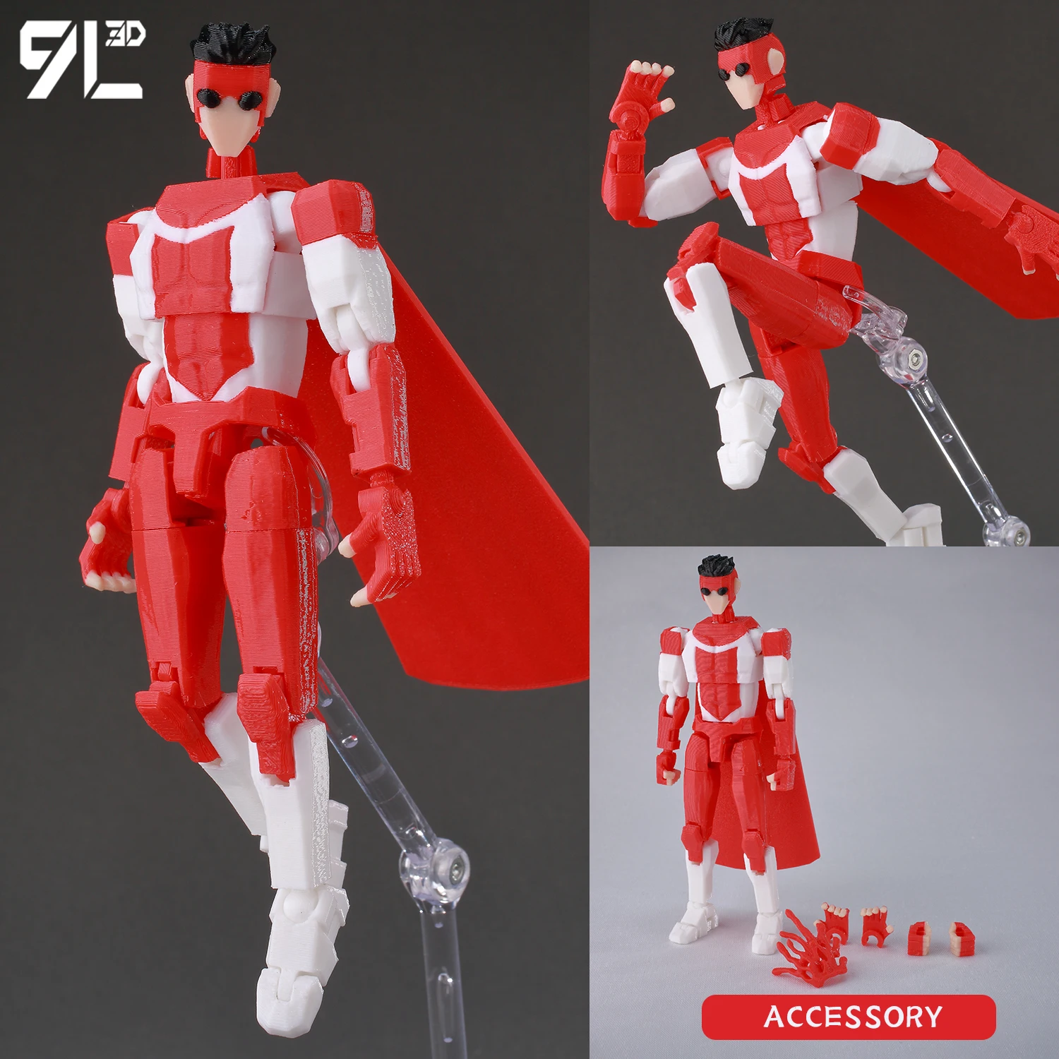 9L3D Printed Deadpool Wolverine Batman Spider-Man Venom Action Figures Dummy13 Lucky13 T13 Anime Model Toys Collectors Gifts - Image 16