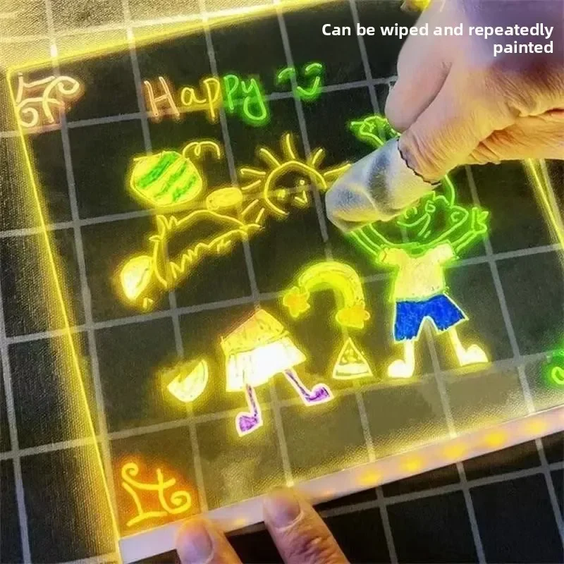 LED Drawing Board for Kids – Reusable Light-Up Art Pad - Image 6