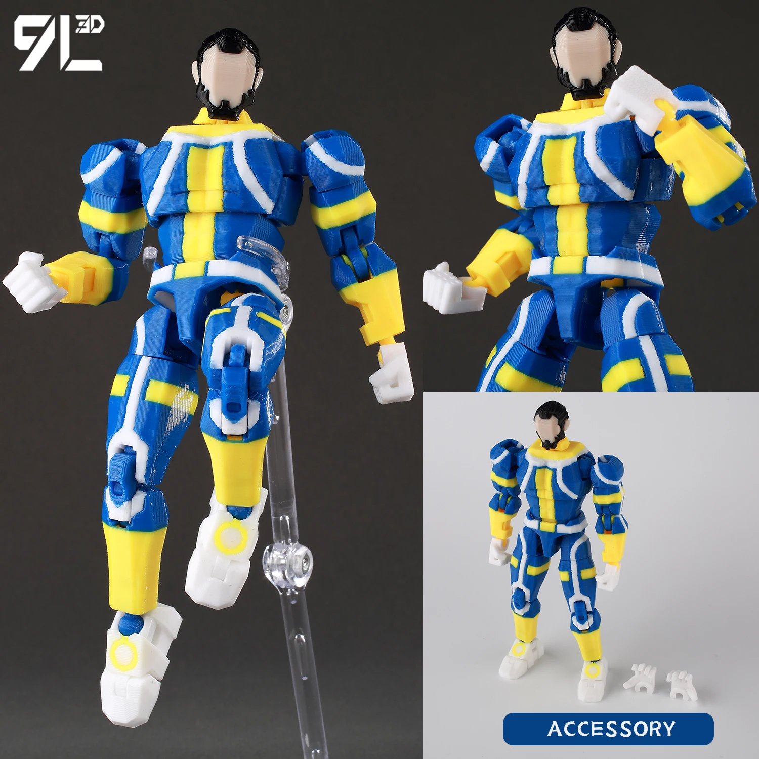 9L3D Printed Deadpool Wolverine Batman Spider-Man Venom Action Figures Dummy13 Lucky13 T13 Anime Model Toys Collectors Gifts - Image 9