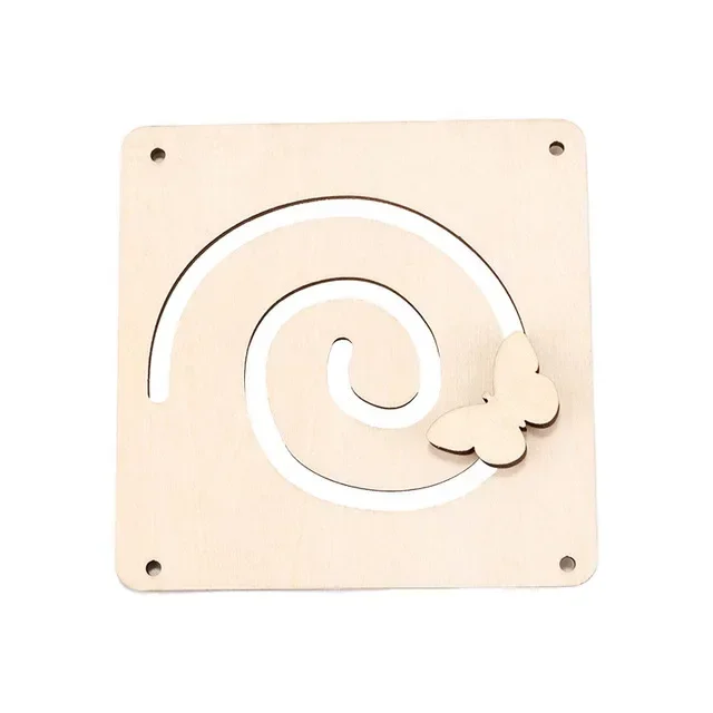 DIY Montessori Busy Board Wooden Toy Accessory animal Hourglas Alarm Clock Mirror Educational Unlock Sensory Toy Educational Toy - Image 38