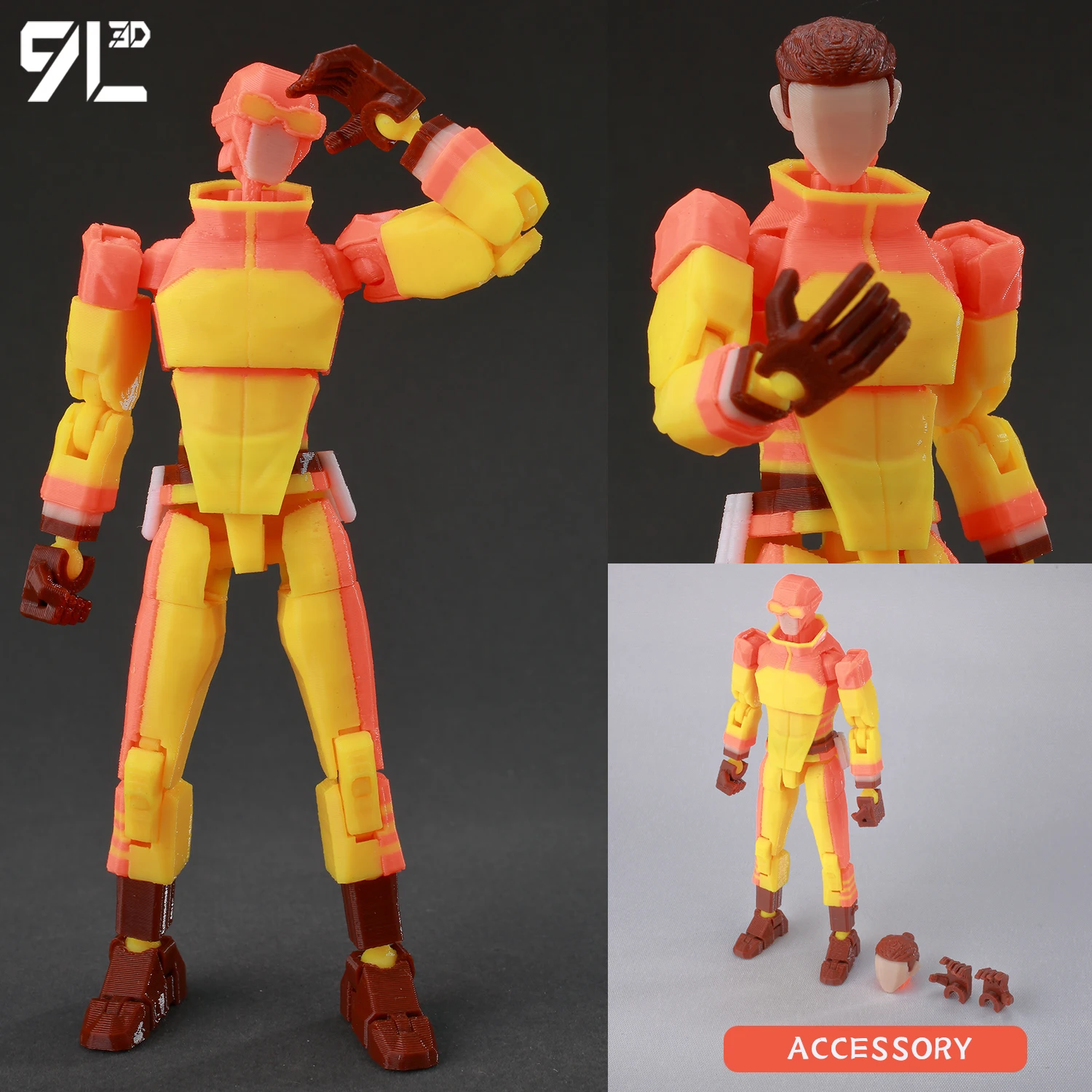 9L3D Printed Deadpool Wolverine Batman Spider-Man Venom Action Figures Dummy13 Lucky13 T13 Anime Model Toys Collectors Gifts - Image 34