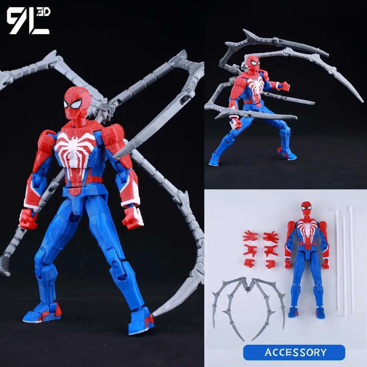 9L3D Printed Deadpool Wolverine Batman Spider-Man Venom Action Figures Dummy13 Lucky13 T13 Anime Model Toys Collectors Gifts - Image 29