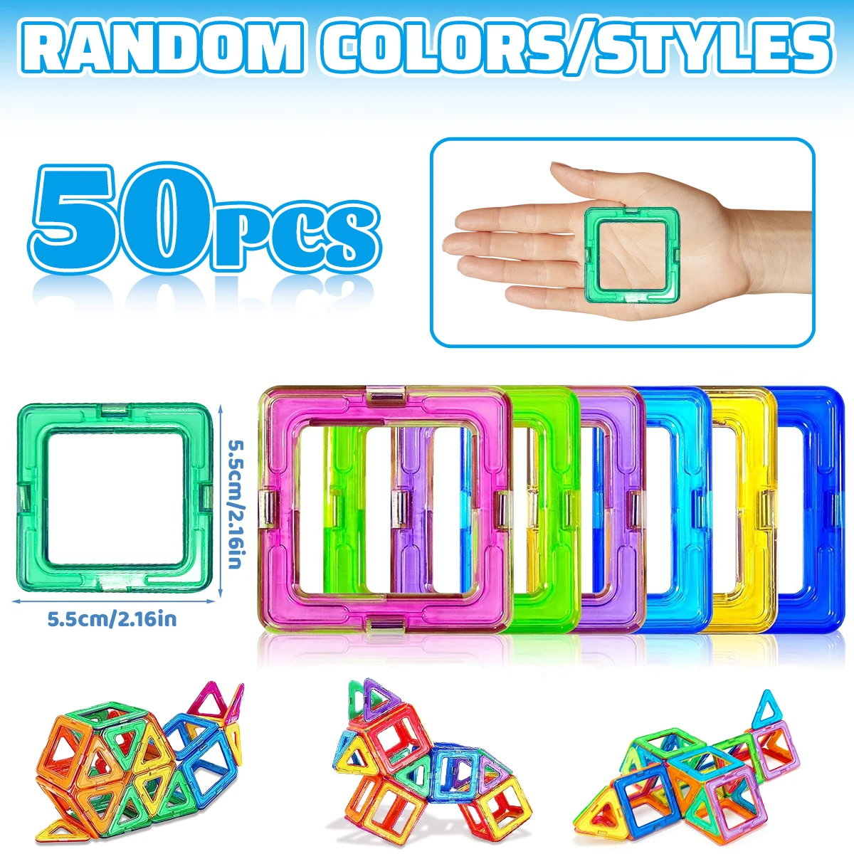 Magnetic Building Blocks Construction Sets Toy For Kids DIY Toys STEM Learning Educational Magnet Toys Birthday Gift - Image 8