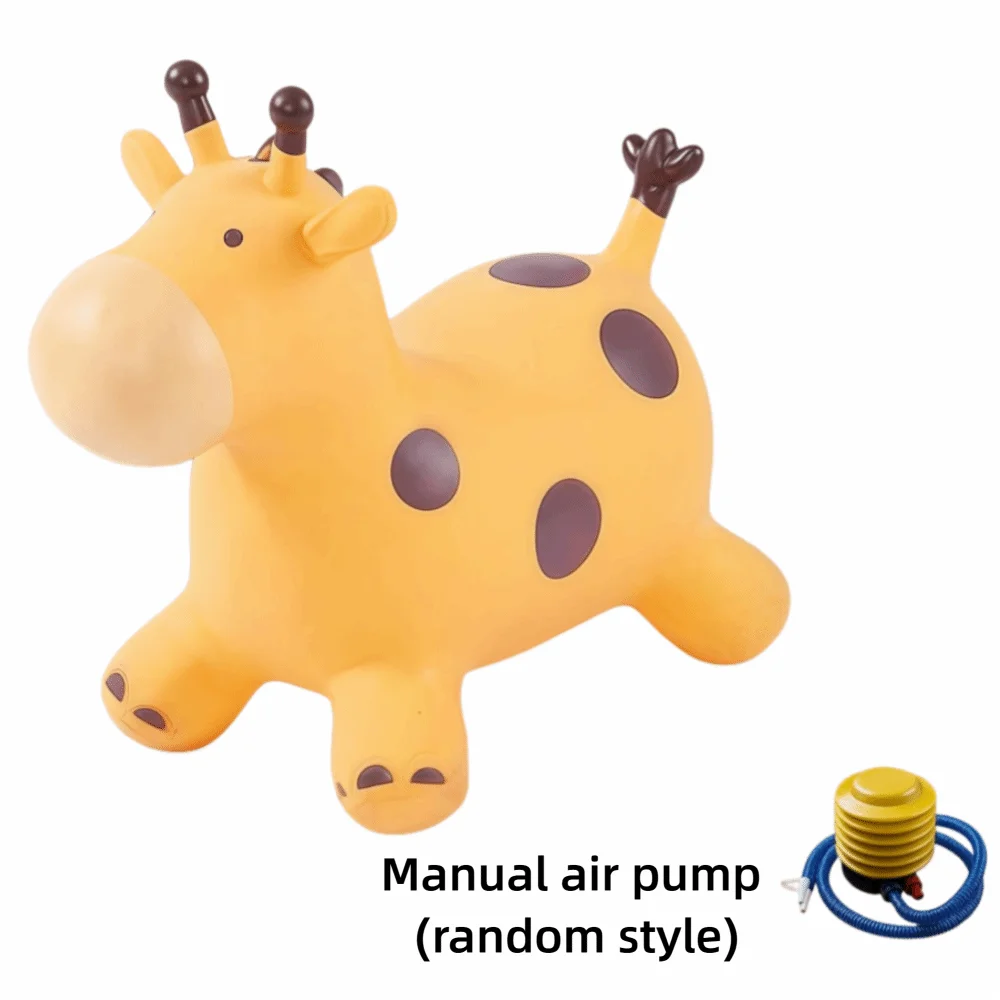 Inflatable Giraffe Bouncy Horse Thickened Rubber Animals Jumping Toys Sturdy Anti-fall Ride-on Toy Horse - Image 8