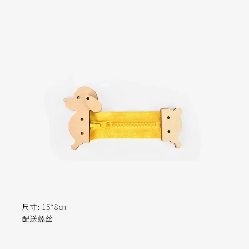 DIY Montessori Busy Board Wooden Toy Accessory animal Hourglas Alarm Clock Mirror Educational Unlock Sensory Toy Educational Toy - Image 39