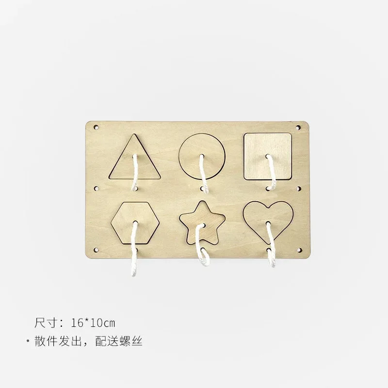 DIY Montessori Busy Board Wooden Toy Accessory animal Hourglas Alarm Clock Mirror Educational Unlock Sensory Toy Educational Toy - Image 5