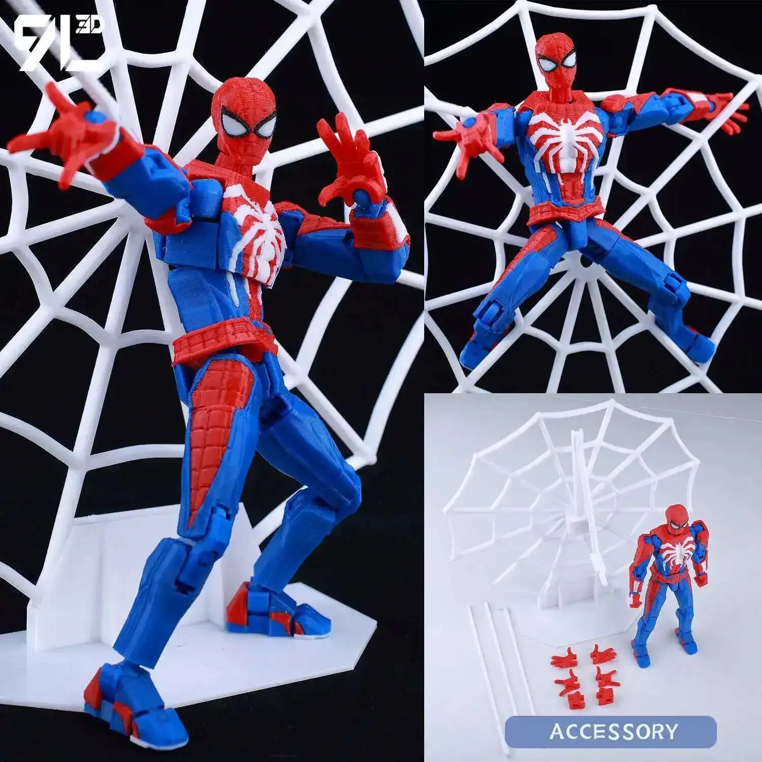 9L3D Printed Deadpool Wolverine Batman Spider-Man Venom Action Figures Dummy13 Lucky13 T13 Anime Model Toys Collectors Gifts - Image 27