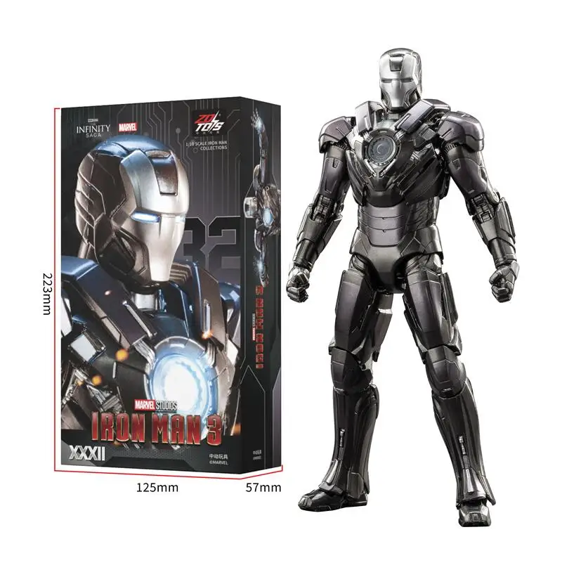 ZD Toys The Avengers Iron Man 1/10 18CM Mark-8 Mark-13 Mark-20 Mark-29 Mark31 Mark32 Mark34 Action Figures Model collection Toy - Image 20