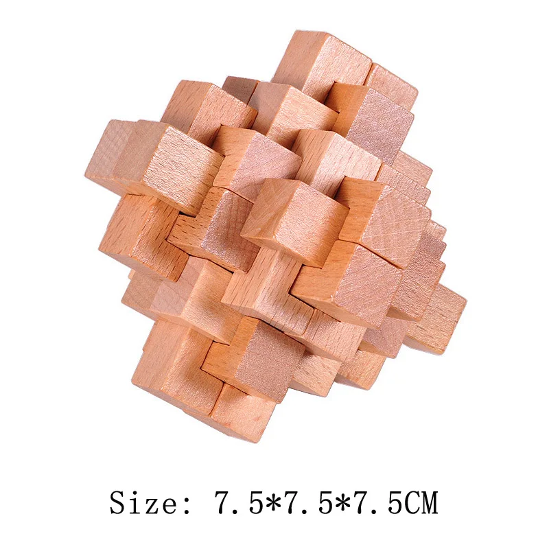 Lu Ban Puzzle Wooden Brain Toys IQ Games Children And Adults Casse Tete Rompecabezas 3D De Madera Juegos De Inteligencia - Image 29