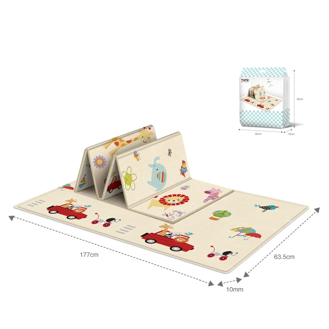 177*64cm Baby Play Mat Foldable Waterproof Children Carpet Double-Sided Pattern Educational Outdoor Camping Mat Easy to Carry - Image 8