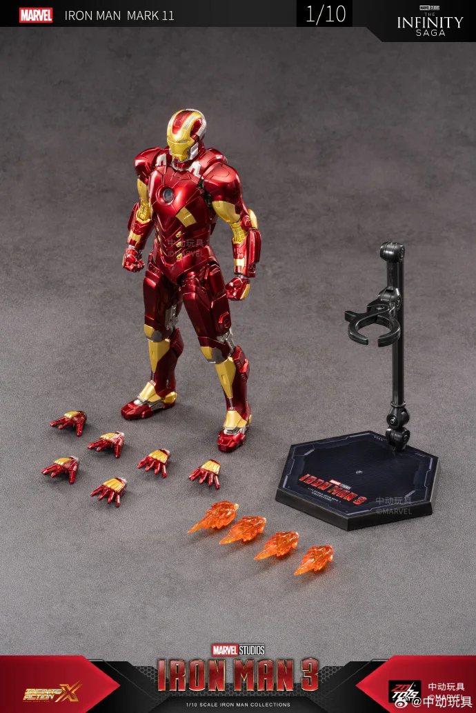 ZD Toys The Avengers Iron Man 1/10 18CM Mark-8 Mark-13 Mark-20 Mark-29 Mark31 Mark32 Mark34 Action Figures Model collection Toy - Image 7