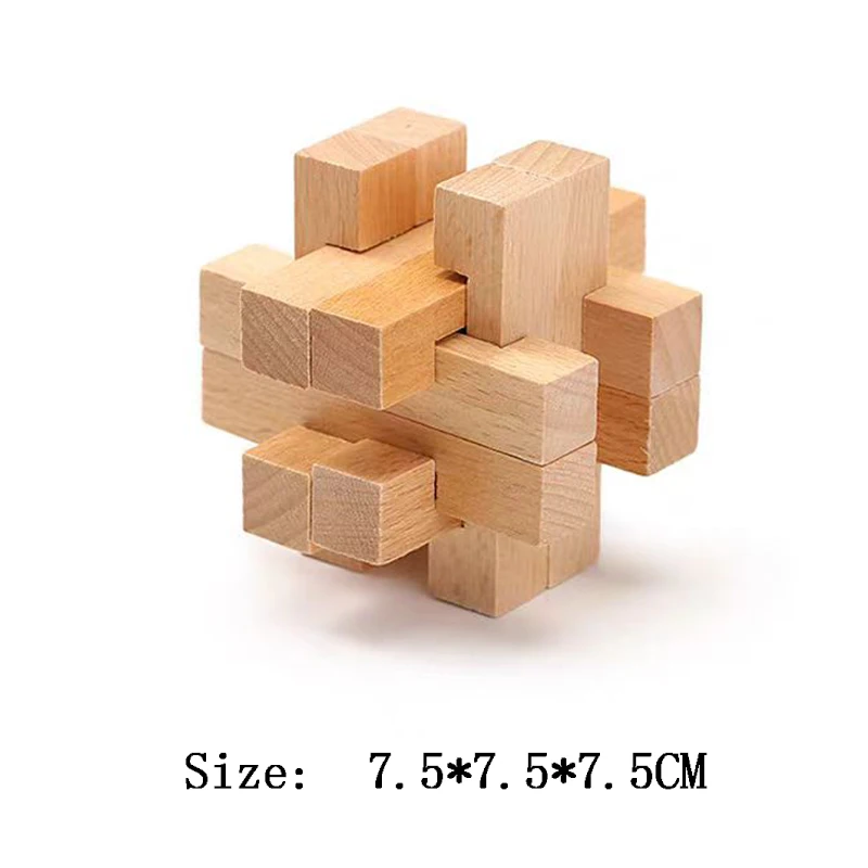 Lu Ban Puzzle Wooden Brain Toys IQ Games Children And Adults Casse Tete Rompecabezas 3D De Madera Juegos De Inteligencia - Image 21