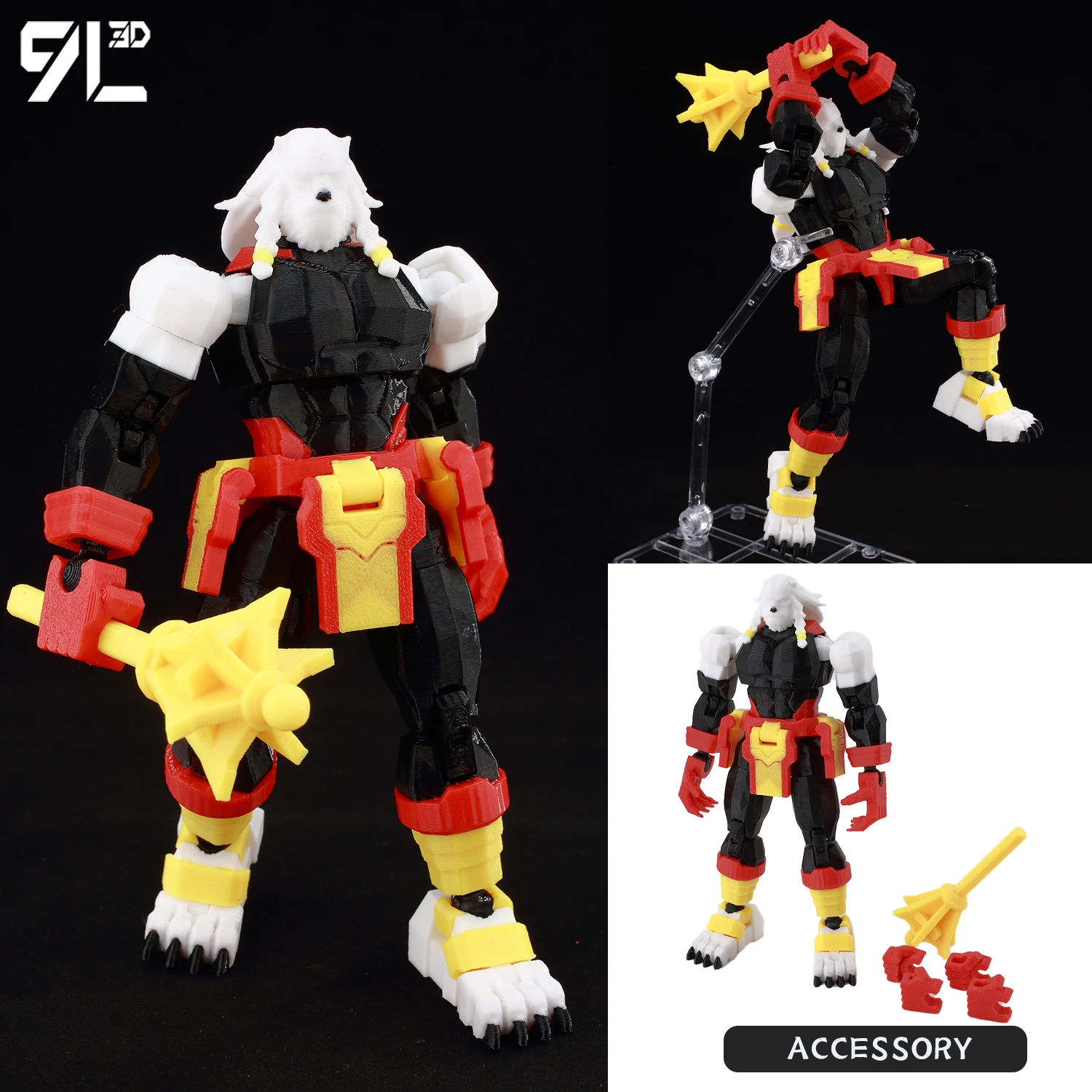 9L3D Printed Deadpool Wolverine Batman Spider-Man Venom Action Figures Dummy13 Lucky13 T13 Anime Model Toys Collectors Gifts - Image 36