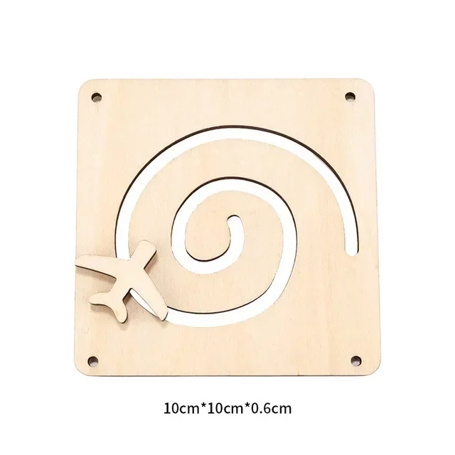 DIY Montessori Busy Board Wooden Toy Accessory animal Hourglas Alarm Clock Mirror Educational Unlock Sensory Toy Educational Toy - Image 28