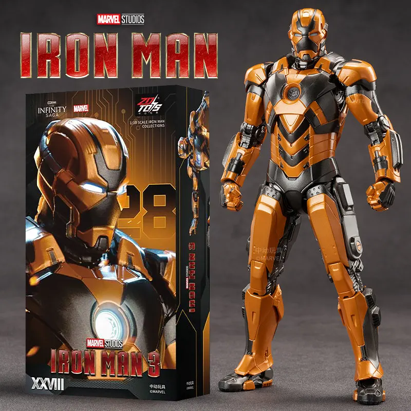 ZD Toys The Avengers Iron Man 1/10 18CM Mark-8 Mark-13 Mark-20 Mark-29 Mark31 Mark32 Mark34 Action Figures Model collection Toy - Image 15