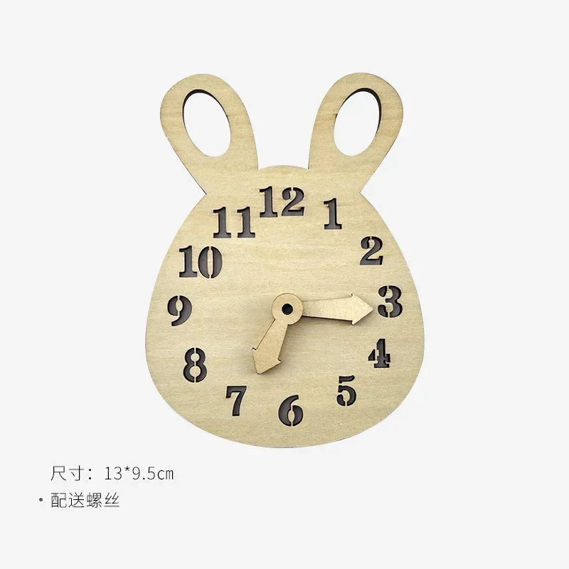 DIY Montessori Busy Board Wooden Toy Accessory animal Hourglas Alarm Clock Mirror Educational Unlock Sensory Toy Educational Toy - Image 4
